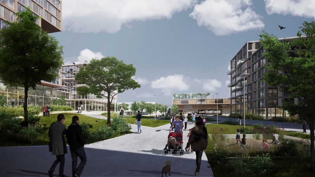artist impression van het Stationsplein