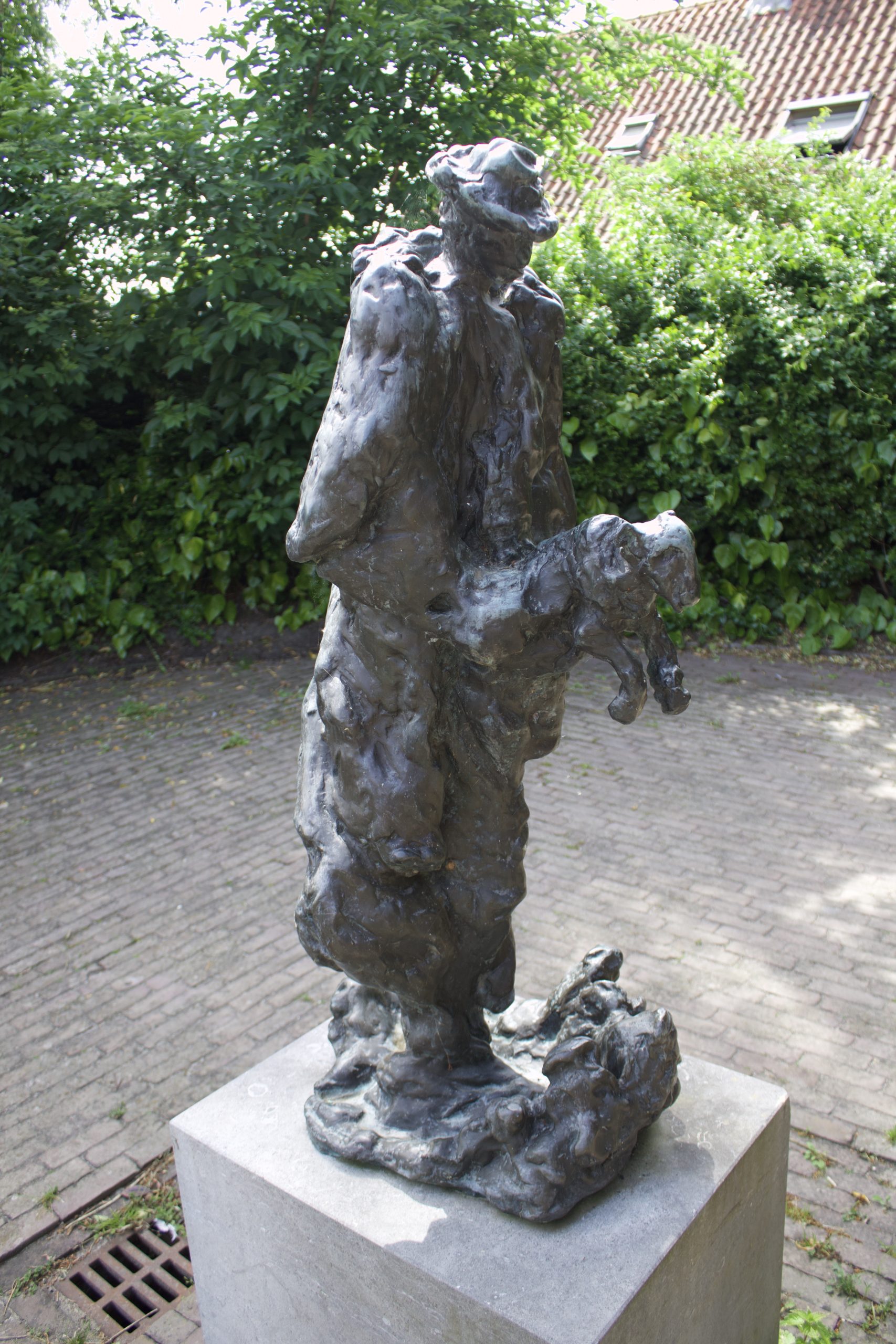 sculptuur De Schaapsherder