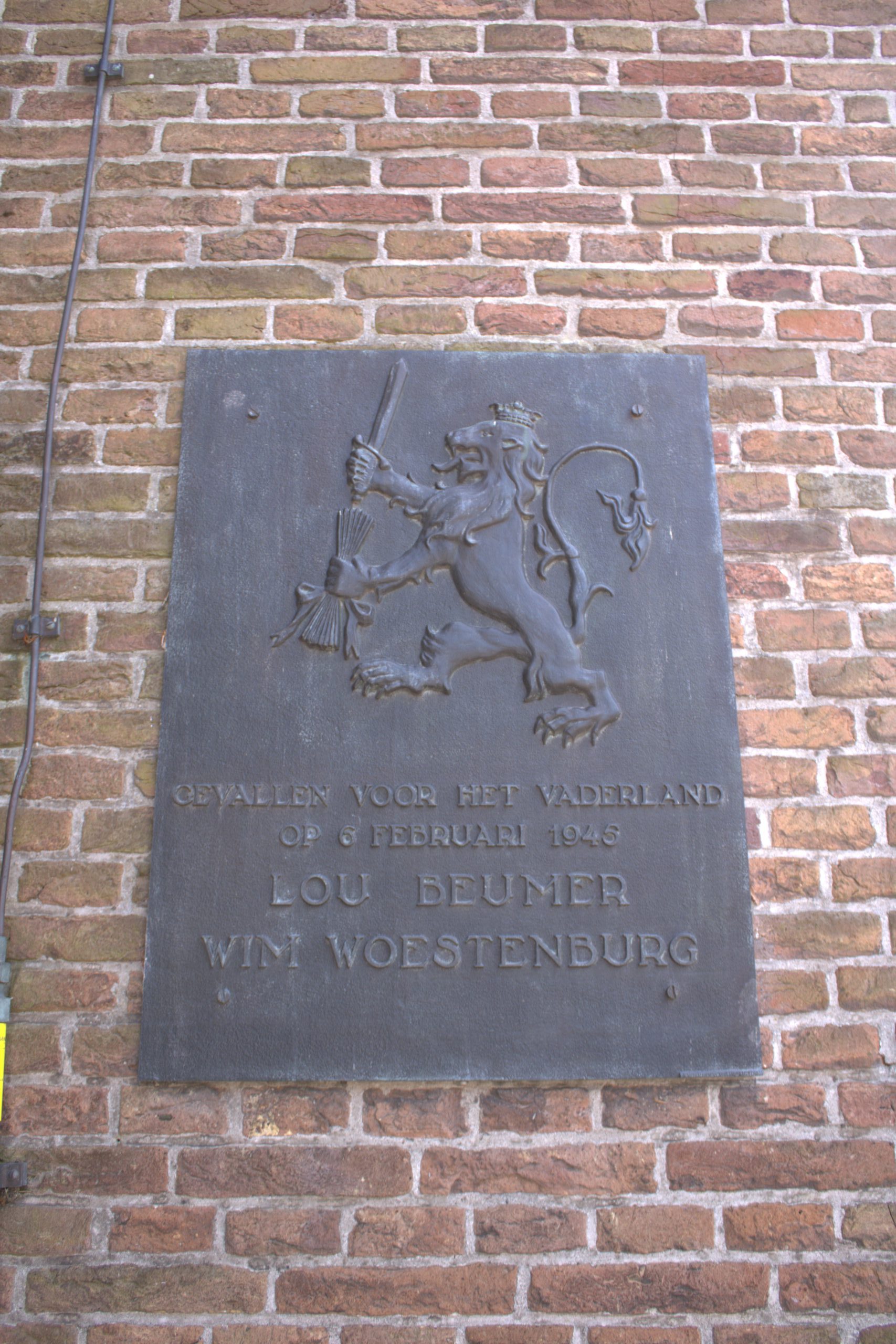 plaquete Gevallen voor het vaderland