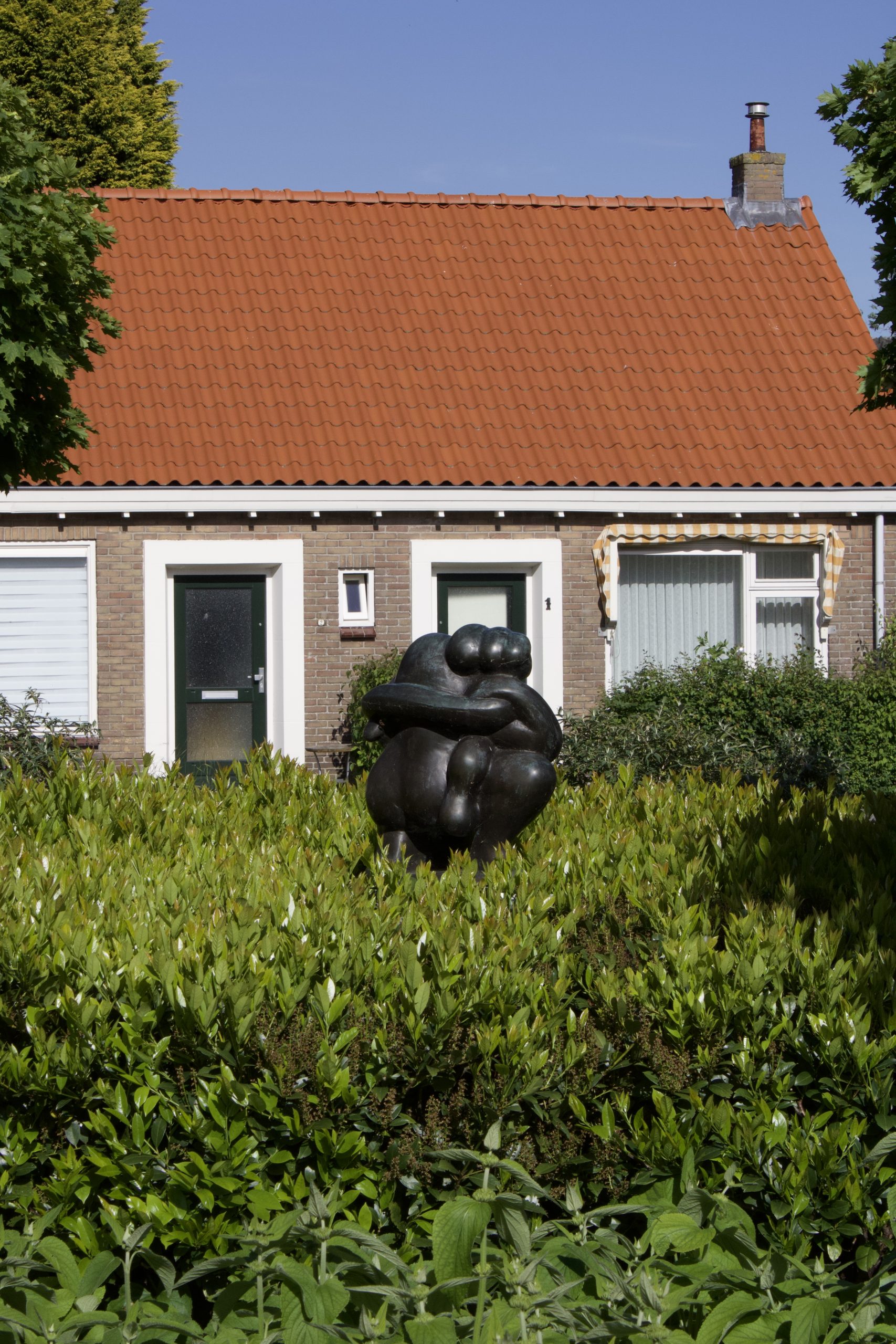 sculptuur Moeder met kind