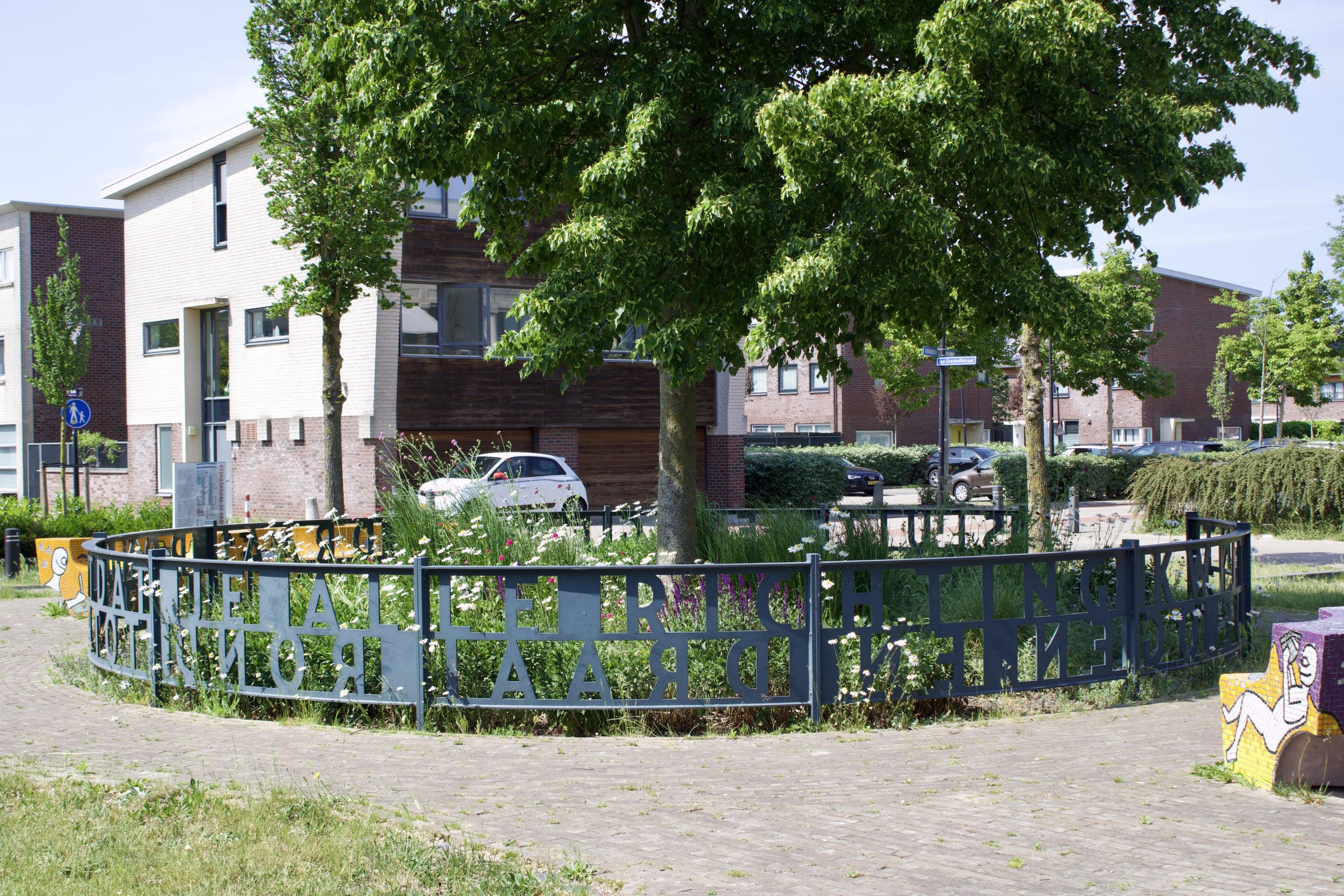 Hektekst uit 'Gedicht voor de wijk'
