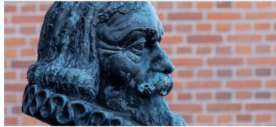 bronzen beeld Leeghwater