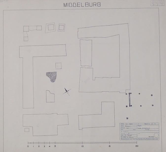 Opgravingsplattegrond uit 1942 door prof. Renaud