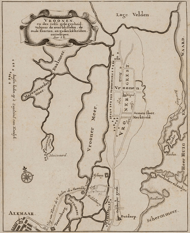 Ligging van de dwangburchten van Floris V ten opzichte van de toen aanwezige waterwegen