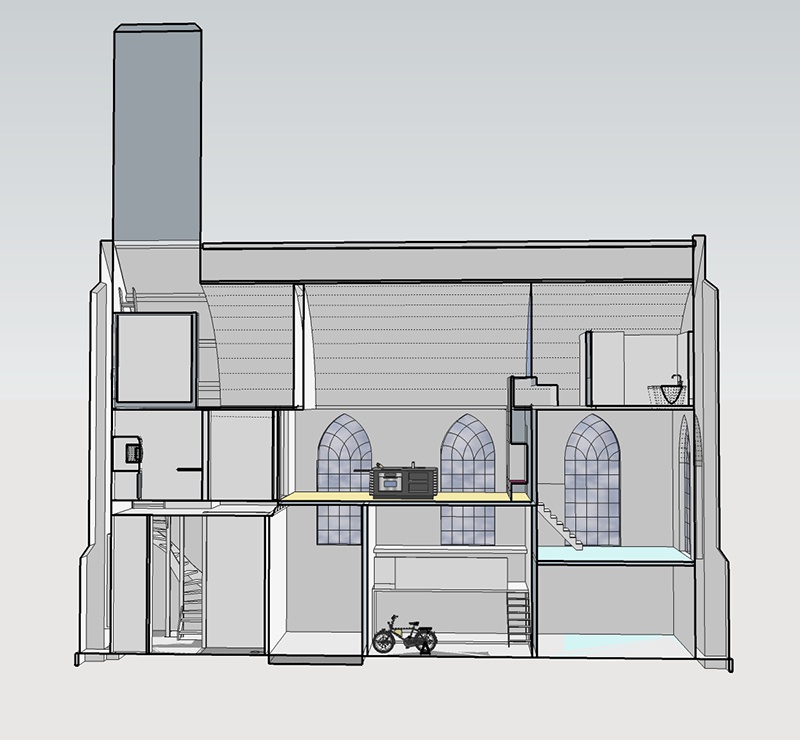 Kerk Oost Graftdijk bouwtekening