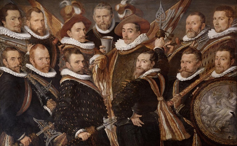 De Jonge Schutterij, 1593, olieverf op paneel, kunstenaar anoniem, Stedelijk Museum Alkmaar.