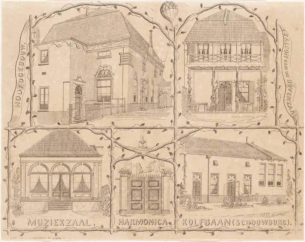 Kleuronderzoek Harmonie 1857 prent C.W. Bruinvis