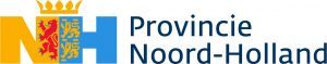Logo van Provincie Noord-Holland, met ernaast de tekst: 'Provincie Noord-Holland'